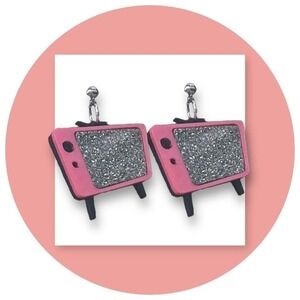 Retro TV Earrings